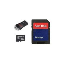 Load image into Gallery viewer, SanDisk 32GB MicroSD Micro SDHC Class 4 Memory Card with SD Adapter + MobileMate