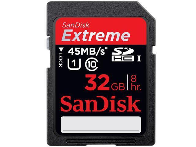 SanDisk Extreme 32GB GB UHS-I SDHC SD Class 10 45MB/S Memory Card UHS-1 32