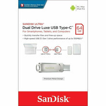 Load image into Gallery viewer, SanDisk 64GB Ultra Dual Drive Luxe USB Type-C Flash Drive SDDDC4-064G-G46