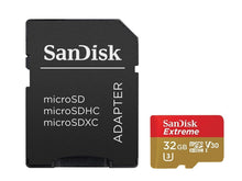 Load image into Gallery viewer, SanDisk 32GB microSD Extreme 100MB/s A1 4K U3 32G SD SDHC microSDHC SDSQXAF-032G