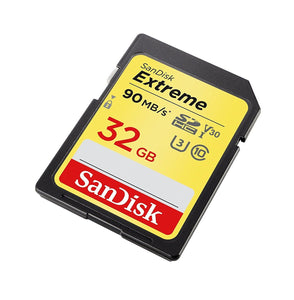 SanDisk Extreme 32GB SDHC 90 MB/S UHS-1 SD Class 10 Memory Card SDSDXVE-032G U3