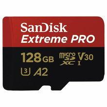 Load image into Gallery viewer, SanDisk 128GB Extreme Pro 170MB/s Micro SD MicroSDXC UHS-I U3 A2 V30 Memory Card