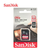 Load image into Gallery viewer, SanDisk Ultra 64 GB SD SDXC Memory Card SDSDUNR-064G-GN3IN 100MB/s