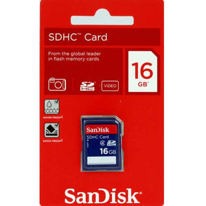 Lot of 2 SanDisk 16GB = 32GB SDHC Class 4 SD Flash Memory Card Camera SDSDB-016G