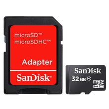 Load image into Gallery viewer, SanDisk 32GB MicroSD Micro SD SDHC TF Flash Class 4 Memory Card 32G with Adapter