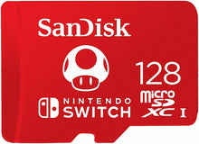 Load image into Gallery viewer, SanDisk 128GB micro SD XC Card MicroSDXC Flash Memory Nintendo Switch 128 GB
