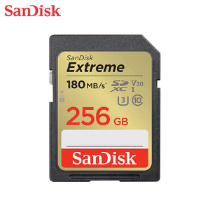 SanDisk 256GB Extreme SD SDXC Card 180MB/s Class 104K Memory SDSDXVV-256G