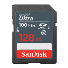 Load image into Gallery viewer, SanDisk Ultra 128 GB SD SDXC Memory Card SDSDUNR-128G-GN3IN 100mbps