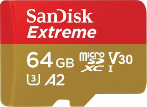 SanDisk 64GB microSDXC Extreme 160MB/s A2 4K U3 V30 64G SD microSD card SDSQXA2