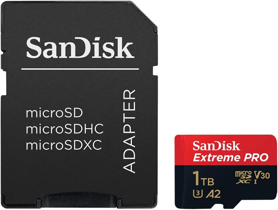 Sandisk 1TB Extreme PRO Micro SD  MicroSDXC Memory Card  SDSQXCD-1T00-GN6MA