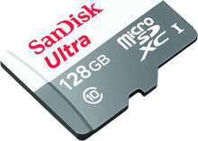 Load image into Gallery viewer, SanDisk Ultra 128GB Micro SD Class 10 microSDXC Memory 100MB/s SDSQUNR-128G
