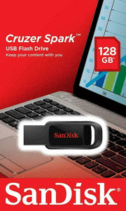 SanDisk 128GB Cruzer Spark USB Flash Pen Drive SDCZ61-128G-B35 Sealed Retail