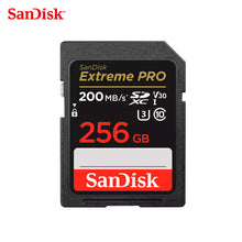 Load image into Gallery viewer, SanDisk 256GB 256G Extreme PRO SD SDXC Card 200MB/s Class 10 UHS-1 U3 4K Memory