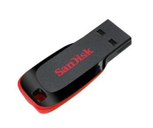 Load image into Gallery viewer, SanDisk 128GB Cruzer BLADE USB Thumb Flash Memory Pen Drive SDCZ50-128G-B35