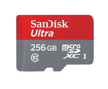 Load image into Gallery viewer, SanDisk Ultra 256 GB Micro SD XC UHS-I Card with Adapter SDSQUNI-256G-GN6MA NEW