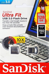 SanDisk 128GB SDCZ430-128G Ultra Fit USB 3.0 Nano Flash Pen Drive 130MB/s