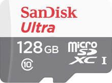 Load image into Gallery viewer, SanDisk Ultra 128GB Micro SD Class 10 microSDXC Memory 100MB/s SDSQUNR-128G