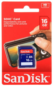 Lot of 5 x SanDisk 16GB SDHC Class 4 SD Flash Memory Card Camera SDSDB-016G-B35