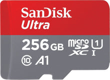 Load image into Gallery viewer, SanDisk Ultra 256 GB Micro SD XC UHS-I Card SDSQUAR-256G-GN6MA 100MB/s A1 256GB