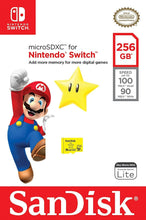 Load image into Gallery viewer, SanDisk 256GB microSDXC Micro SD Card for Nintendo Switch SDSQXAO-256G-GNCZN