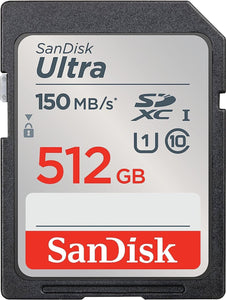 SanDisk 512GB ULTRA SDXC SD 150mb/s Camera Flash Memory Card SDSDUNC-512G-GN6IN