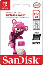 Load image into Gallery viewer, SanDisk 256GB microSDXC Nintendo Switch SDSQXAO-256G-GN6ZG Fortnite Edition