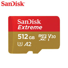 Load image into Gallery viewer, SanDisk Extreme 512GB 190MB/S Class 10 Micro SD MicroSDXC U3 Memory Card SDSQXAV