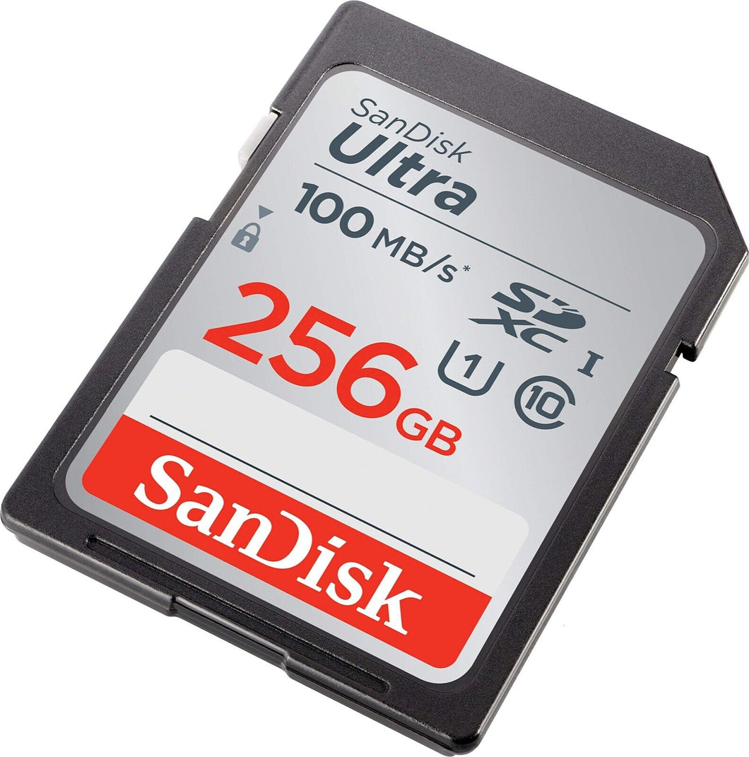 SanDisk Ultra 256GB SDXC Class 10 Memory Card 100Mbps SDSDUN4-256G 120MB/s