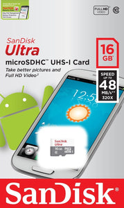 SanDisk 16GB 16G Ultra Micro SD HC Class 10 TF Flash SDHC Memory Card mobile