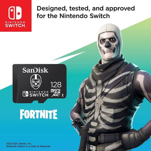 SanDisk 128GB microSDXC Nintendo Switch Fortnite Edition SDSQXAO-128G Micro SD