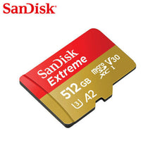 Load image into Gallery viewer, SanDisk Extreme 512GB 190MB/S Class 10 Micro SD MicroSDXC U3 Memory Card SDSQXAV